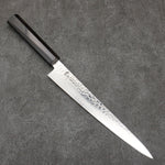 Sakai Takayuki VG10 33 Layer Damascus Sujihiki  240mm Ebony(6 sided teardrop) Handle - Japannywholesale