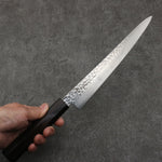 Sakai Takayuki VG10 33 Layer Damascus Sujihiki  240mm Ebony(6 sided teardrop) Handle - Japannywholesale