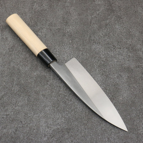 Nakaniida White Steel No.2 Migaki Polish Finish Deba  165mm Magnolia Handle - Japannywholesale