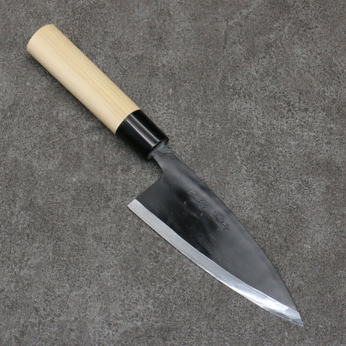 Nakaniida White Steel No.2 Black Deba  135mm Magnolia Handle - Japannywholesale