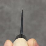 Nakaniida White Steel No.2 Black Deba  135mm Magnolia Handle - Japannywholesale