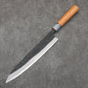 Nao Yamamoto White Steel No.2 Kurouchi Sujihiki  240mm Cherry Tree Handle - Japannywholesale