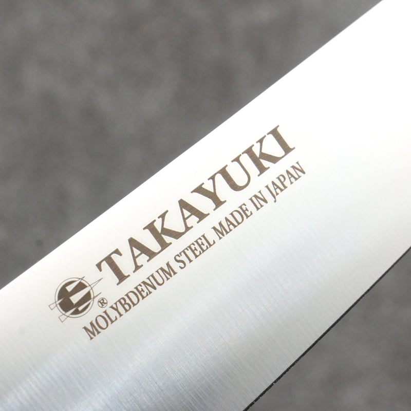 Sakai Takayuki Molybdenum Migaki Finished Gyuto  180mm Black PC(Plastic) Handle - Japannywholesale