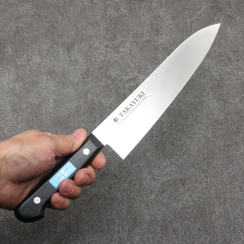 Sakai Takayuki Molybdenum Migaki Finished Gyuto  210mm Black PC(Plastic) Handle - Japannywholesale