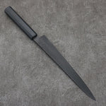 Sakai Takayuki Kurokage VG10 Hammered Teflon Coating Sujihiki  240mm Black Lacquered Handle - Japannywholesale