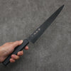 Sakai Takayuki Kurokage VG10 Hammered Teflon Coating Sujihiki  240mm Black Lacquered Handle - Japannywholesale