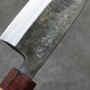 Fukube Shinbu Magomitsu Blue Steel No.2 Hammered Black Finished Deba  120mm Keyaki (Japanese Elm) Handle - Japannywholesale