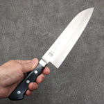 Seisuke VG1 Migaki Polish Finish Santoku  165mm Black Pakka wood Handle - Japannywholesale