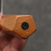 Isamitsu Abe White Steel No.1 Hammered Nakiri  165mm Oak (pentagonal) Handle - Japannywholesale