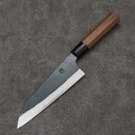 Daisuke Nishida White Steel No.1 Black Finished Santoku  165mm Cherry Tree Handle - Japannywholesale