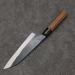 Daisuke Nishida White Steel No.1 Black Finished Santoku  165mm Cherry Tree Handle - Japannywholesale