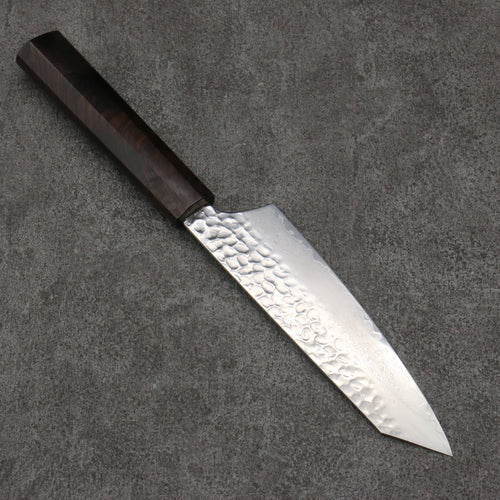 Sakai Takayuki VG10 33 Layer Damascus Kiritsuke Santoku  160mm Ebony(6 sided teardrop) Handle - Japannywholesale