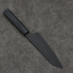 Sakai Takayuki Kurokage VG10 Hammered Teflon Coating Kiritsuke Santoku  160mm Black Lacquered Handle - Japannywholesale