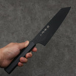 Sakai Takayuki Kurokage VG10 Hammered Teflon Coating Kiritsuke Gyuto  190mm Black Lacquered Handle - Japannywholesale