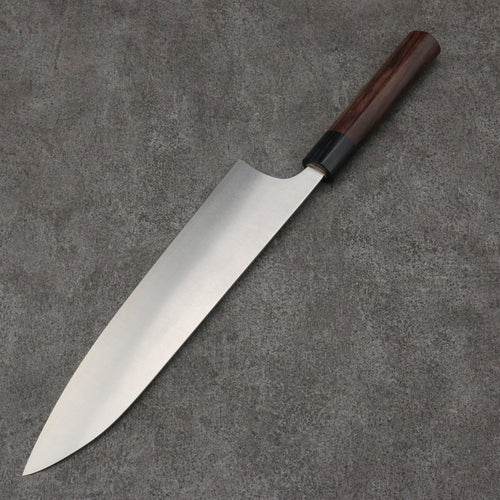 Shungo Ogata SG2 Migaki Finished Gyuto  240mm Shitan Handle - Japannywholesale