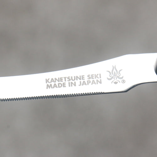 Kanetsune Stainless Steel Tomato Slicer  110mm Black Plastic Handle - Japannywholesale