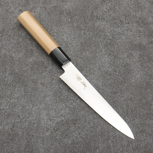 Seisuke Blue Super Migaki Polish Finish Petty-Utility  150mm Walnut Handle - Japannywholesale