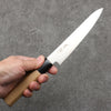 Seisuke Blue Super Migaki Polish Finish Petty-Utility  150mm Walnut Handle - Japannywholesale