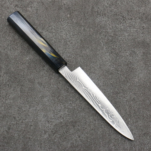Kajin Cobalt Special Steel Damascus Gyuto  135mm Dark Blue and Gold with Fuji Lacquered Handle 