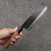 Hayashida Blue Steel No.2 Black Finished Nakiri  170mm Walnut Handle - Japannywholesale