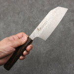 Sakai Takayuki Coreless Damascus Small Bunka  135mm Wenge Handle - Japannywholesale