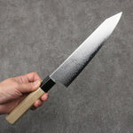 Seisuke VG10 Damascus Kiritsuke Gyuto  210mm Magnolia Handle - Japannywholesale