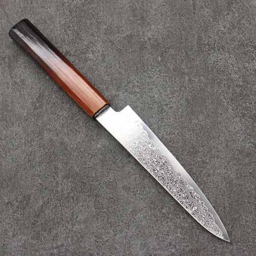 Kanjyo SG2 Damascus Petty-Utility  150mm Burnt Wood Lacquered Handle - Japannywholesale