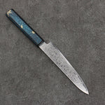 Kanjyo SG2 Damascus Petty-Utility  150mm Blue Lacquered Handle - Japannywholesale