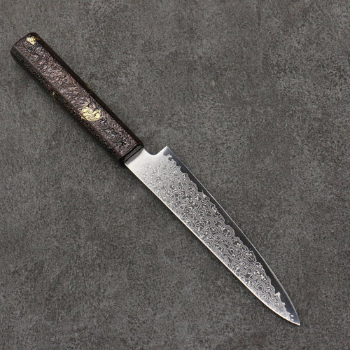 Kanjyo SG2 Damascus Petty-Utility  150mm Purple Lacquered  Handle - Japannywholesale