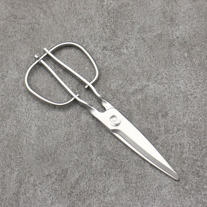 Toribe Kitchen Scissors SUS303  Stainless Handle 75mm x 200mm x 10mm - Japannywholesale