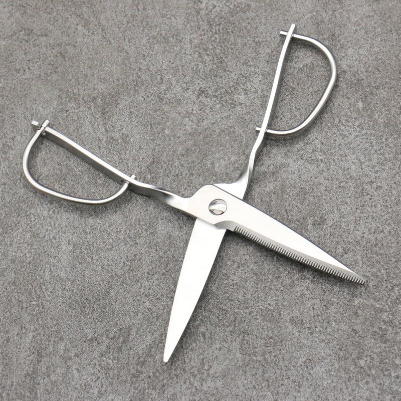 Toribe Kitchen Scissors SUS303  Stainless Handle 75mm x 200mm x 10mm - Japannywholesale