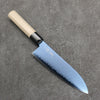 Seisuke VG10 Ion plating Damascus Santoku  180mm Magnolia Handle - Japannywholesale