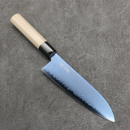 Seisuke VG10 Ion plating Damascus Santoku  180mm Magnolia Handle - Japannywholesale