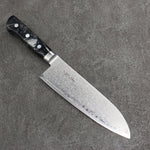 Seisuke VG5 Damascus Santoku  175mm Black Marbled Resin Handle - Japannywholesale