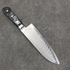 Seisuke VG5 Damascus Santoku  175mm Black Marbled Resin Handle - Japannywholesale