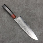 Seisuke VG10 33 Layer Hammered Damascus Santoku  180mm Black Pakka wood Handle - Japannywholesale