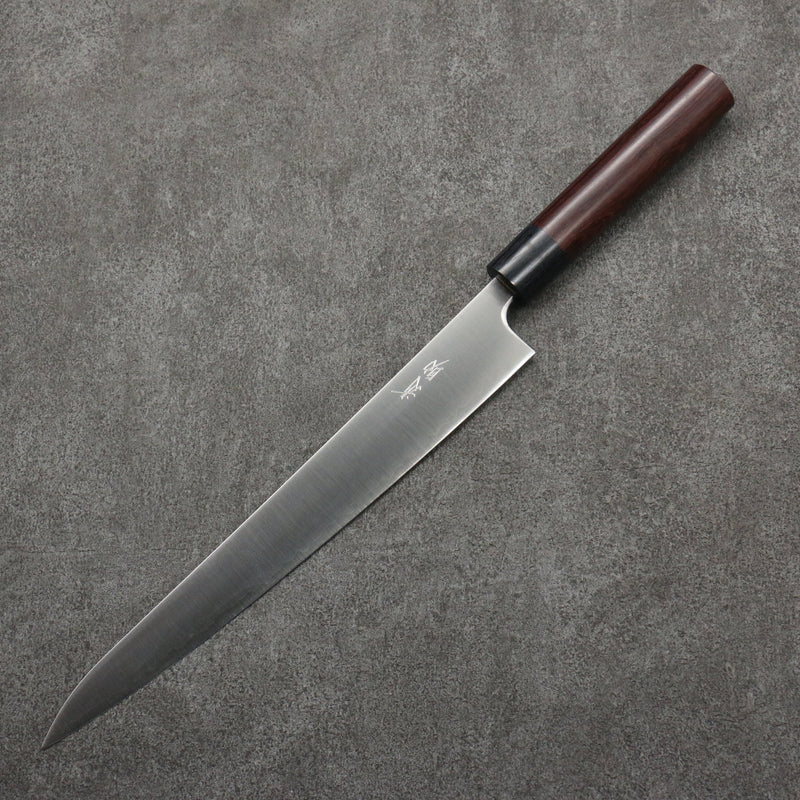 Seisuke SRS13 Migaki Finished Sujihiki  270mm Rosewood (Ferrule: Black Pakka Wood) Handle - Japannywholesale