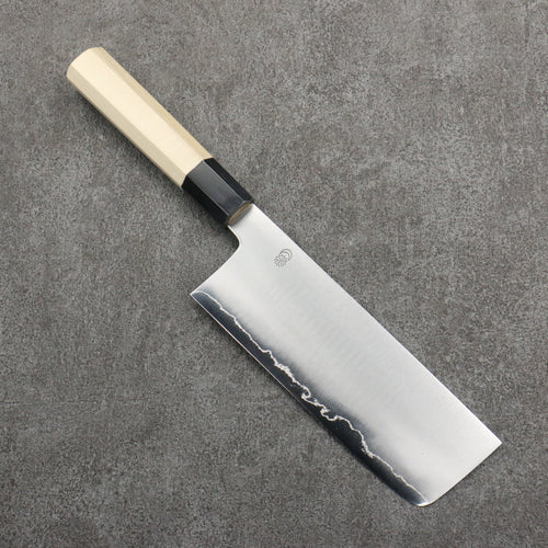 Kikuzuki Silver Steel No.3 Bokashi Nakiri  180mm Magnolia Handle - Japannywholesale