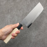 Kikuzuki Silver Steel No.3 Bokashi Nakiri  180mm Magnolia Handle - Japannywholesale