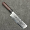 Seisuke AUS10 Mirror Crossed Usuba  160mm Shitan (ferrule: Black Pakka wood) Handle - Japannywholesale