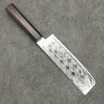 Seisuke AUS10 Mirror Crossed Usuba  160mm Shitan (ferrule: Black Pakka wood) Handle - Japannywholesale