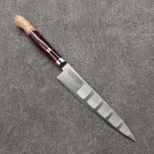 Sakai Takayuki Grand Chef SP Uddeholm Swedish stain-resistant steel Petty-Utility Salmon  150mm SP Type III (Volcano) Handle - Japannywholesale