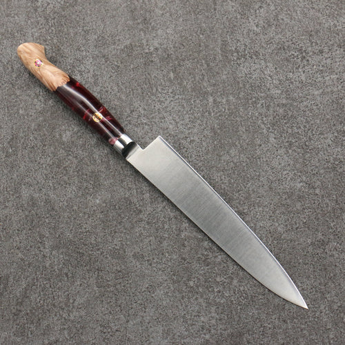 Sakai Takayuki Grand Chef SP Uddeholm Swedish stain-resistant steel Petty-Utility Salmon  150mm SP Type III (Volcano) Handle - Japannywholesale