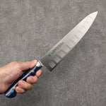 Sakai Takayuki Grand Chef SP Uddeholm Swedish stain-resistant steel Gyuto Salmon  240mm SP Type III (Ocean) Handle - Japannywholesale