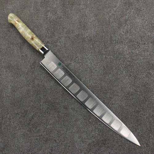 Sakai Takayuki Grand Chef SP Uddeholm Swedish stain-resistant steel Sujihiki Salmon  240mm SP Type III (Pearl) Handle - Japannywholesale