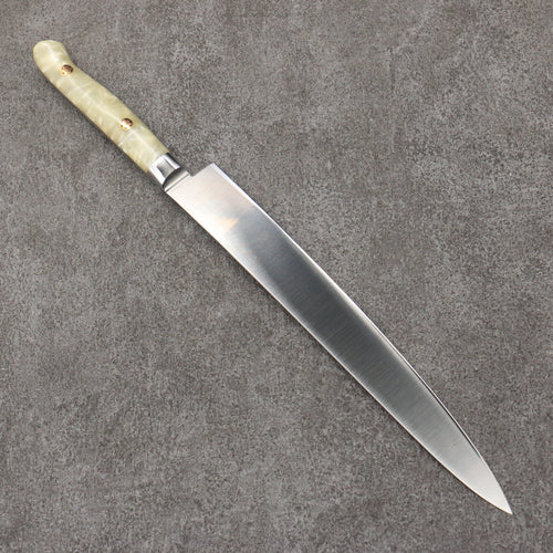 Sakai Takayuki Grand Chef SP Uddeholm Swedish stain-resistant steel Sujihiki Salmon  240mm SP Type III (Pearl) Handle - Japannywholesale