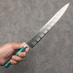 Sakai Takayuki Grand Chef SP Uddeholm Swedish stain-resistant steel Sujihiki Salmon  240mm SP Type III (Jungle) Handle - Japannywholesale