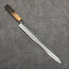 Sakai Takayuki Homura Guren Blue Steel No.2 Hammered Black Finished Yanagiba  300mm Burnt Oak Handle - Japannywholesale