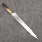 Sakai Takayuki Homura Guren Blue Steel No.2 Hammered Black Finished Yanagiba  300mm Burnt Oak Handle - Japannywholesale