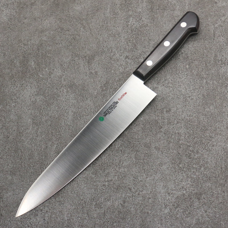 Sakai Takayuki Grand Chef Swedish Steel-stn Gyuto  240mm Black Pakka wood Handle - Japannywholesale